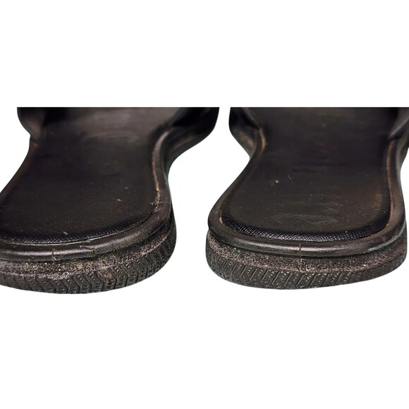 Juicy Couture Black Studded Sandals Rubber Size 7.5 - Picture 5 of 7